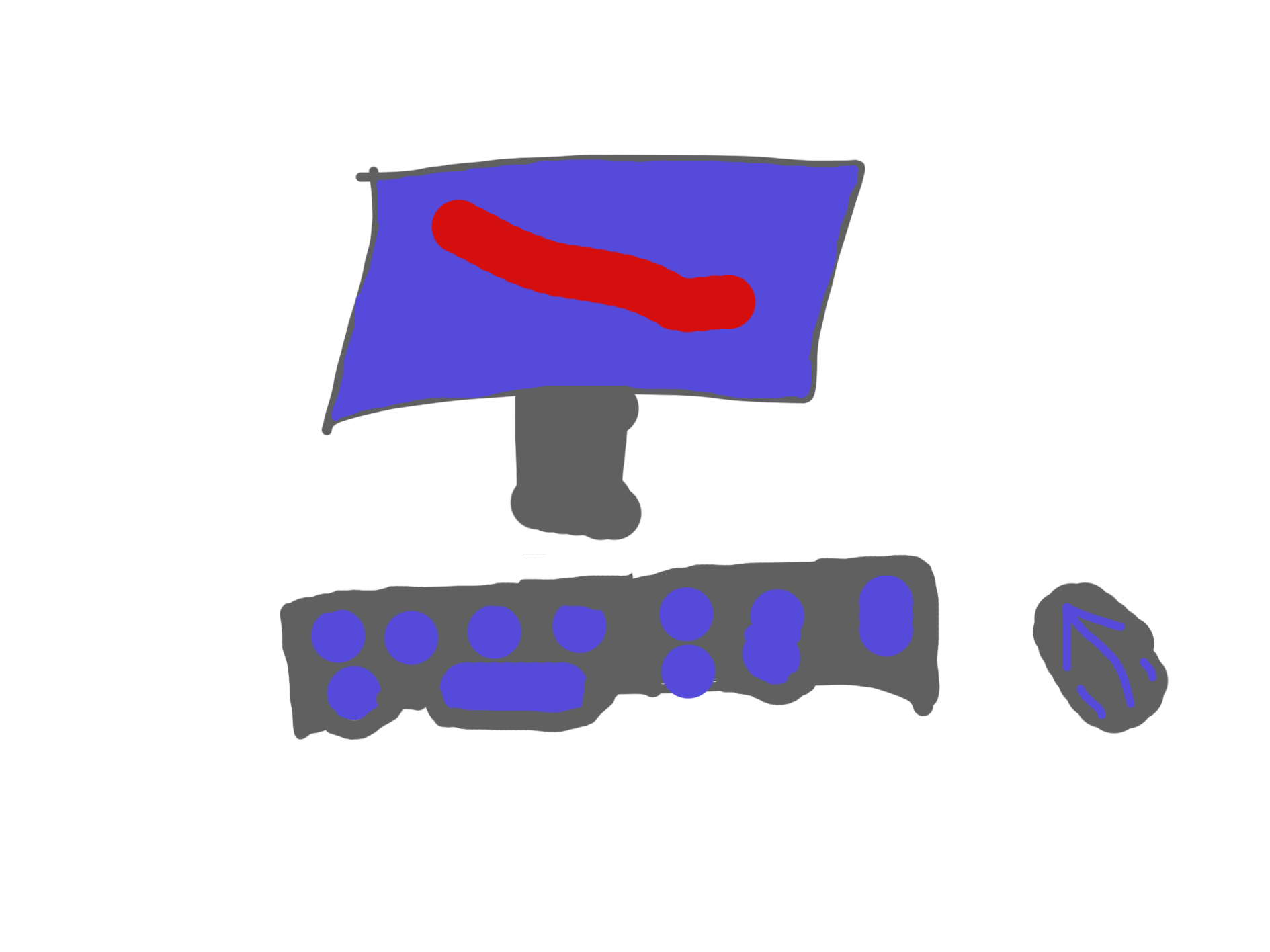 Dator, Skämrm + Mus